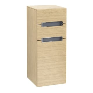 V&B Seitenschrank Subway 2.0 35,6x85,7cm, re, Gr. chr, we, nordic oak