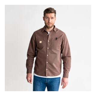 STIER Heavy Work Shirt Canvas bci cotton S Signature Brown
