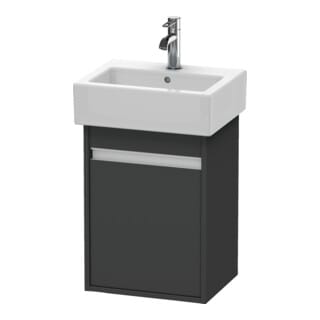 Duravit Waschtischunterschrank Ketho 40x32x55cm, wandhängend, T links, graphit matt