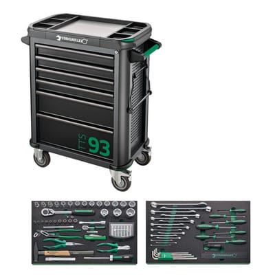 Stahlwille 93/130 Werkstattwagen TTS 93 inkl. 130-tlg. Premium-Werkzeugsortiment