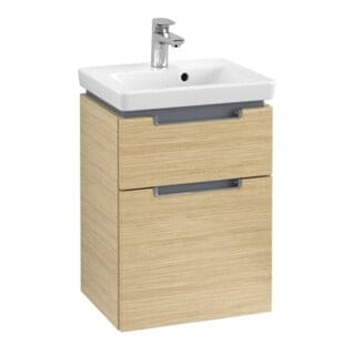 V&B Waschtischunterschrank Subway 2.0 44x59x35,2cm, Griff chrom, nordic oak