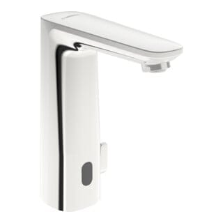 Hansa Infrarot-Waschtischarmatur HANSAELECTRA SAFETY chrom, Batteriebetrieb, Ausladung 118mm