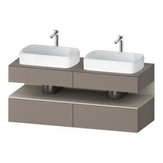 Duravit Waschtischunterschrank Qatego 140x55x60cm, T m/ba m, Pl, Beck. beids.