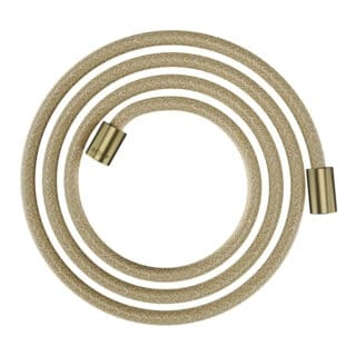 hansgrohe Textilbrauseschlauch 2000, Mut. beids. zyl, brushed brass