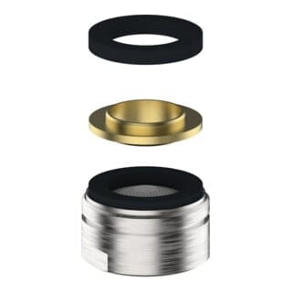 Keuco Strahlregler m.Zub. Ersatzt.ARM 50100 Edelstahl-finish
