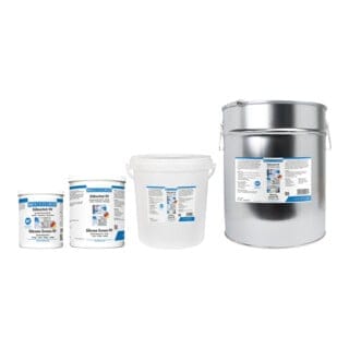WEICON Silikonfett HV, lebensmittelechtes Schmierfett, 5 kg, transluzent