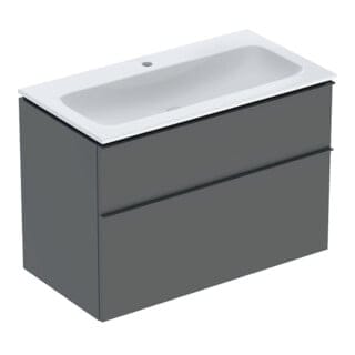 Geberit Möbel-Waschtischset iCon 90x63x48cm, we/KeraTe, Ko/Fr/Gr la. matt