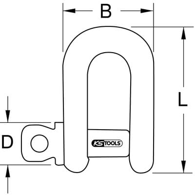 KS Tools BERYLLIUMplus Schäckel 30x40 mm