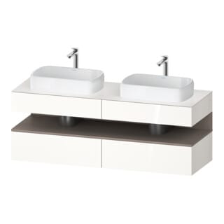Duravit Waschtischunterschrank Qatego 160x55x60cm, ba m/we g, Pl, Beck. beids.
