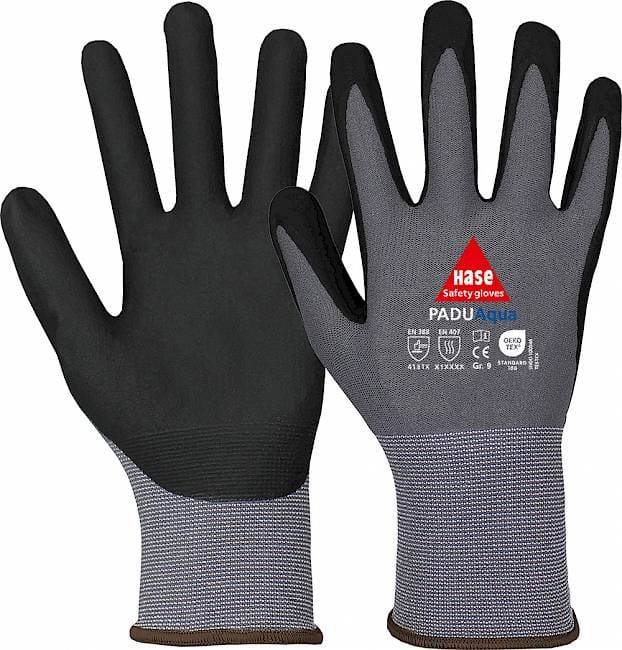 Hase PADUAQUA, Montagehandschuh aus Nylon/Nitrilschaum, Größe 11