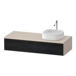 Duravit Waschtischunterschrank Zencha 130x55cm, B R, E schw/tau m, k Einr-Sys