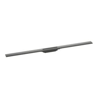 hansgrohe RainDrain Flex Duschrinne 1200mm, brush. bla vc, FM-Set, kürzbar