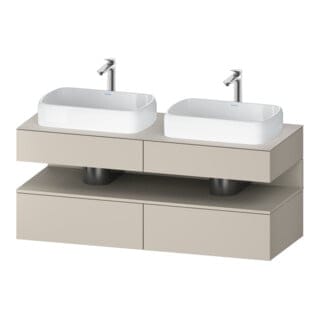 Duravit Waschtischunterschrank Qatego 140x55x60cm, T m/ta m, Pl, Beck. beids.