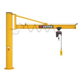 Vetter Säulenschwenkkran ASSISTENT Verbundanker-System Elektrokettenzug 250kg, 6,0m