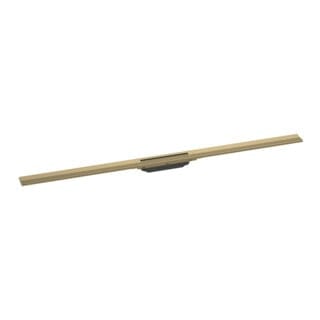 hansgrohe RainDrain Flex Duschrinne 1200mm, brush. bron, Fertigset, kürzbar