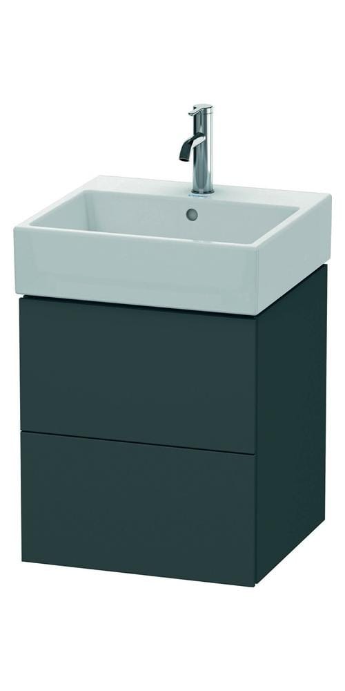 Duravit Waschtischunterschrank L-Cube 48,4x45,9cm, graph ma, 2 Schub., wandhängend