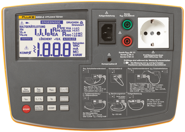 Fluke Gerätetester tragbar FLUKE-6200-2 DE