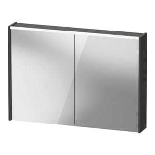 Duravit LED-Spiegel D-Code 2.0 m Steckd. 2 T, Lichtf ob, 100x70x14,8cm, graph ma