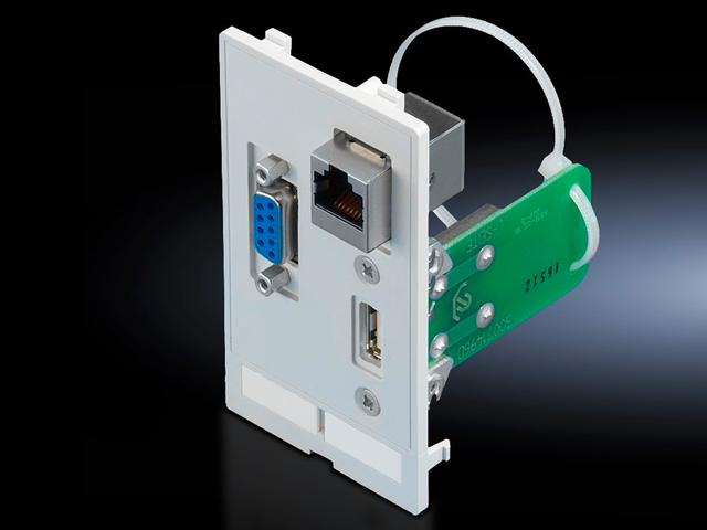 Rittal Schnittstellenneinsatz USB Bf.A, RJ45, SUB-D9 SZ 2482.570