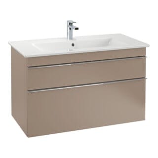 V&B Waschtischunterschrank Venticello 75,3x59x50,2cm, Gr. Chrom, cashmere grey