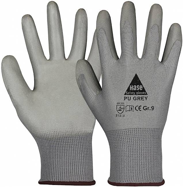 Hase Montagehandschuhe Grau Größe 6, Polyester