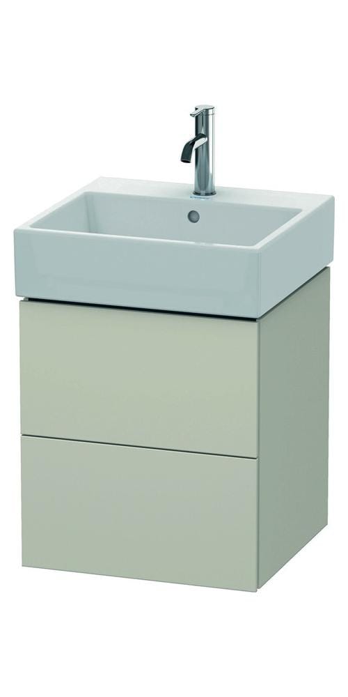 Duravit Waschtischunterschrank L-Cube 48,4x45,9cm, Tau ma, 2 Schub., wandhängend
