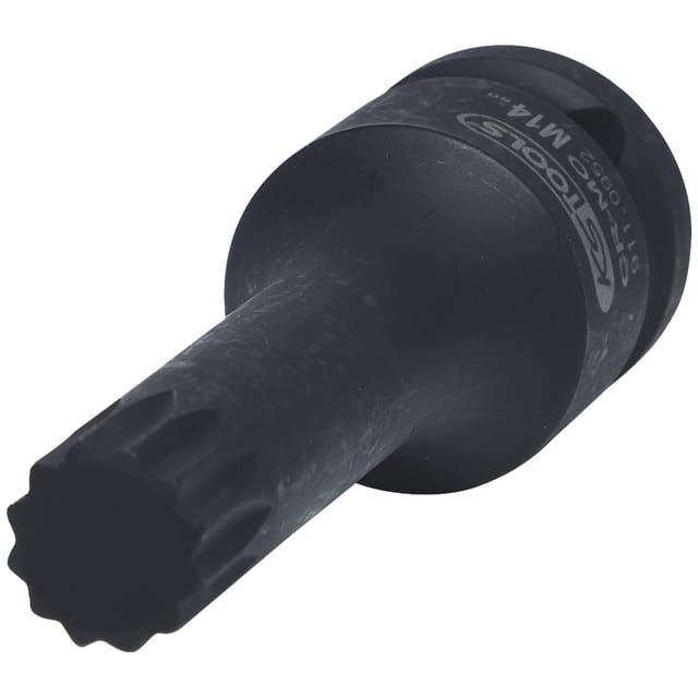 KS Tools 1/2" Kraft-Bit-Stecknuss Vielzahn, lang, M14