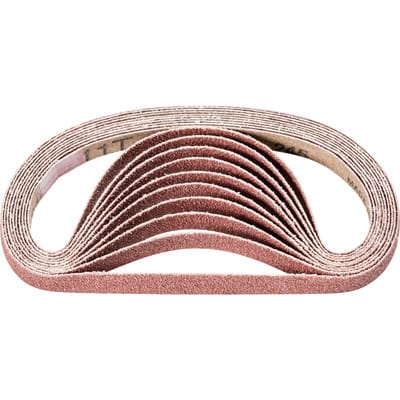 PFERD TOOLS Korund Schleifband BA 10x330mm A60 für universelle Anwendung mit Bandschleifer (100)