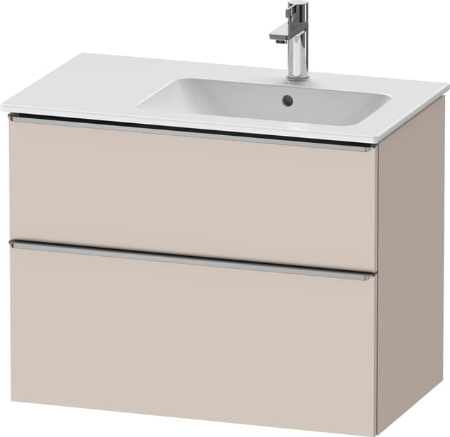 Duravit Waschtischunterschrank D-Neo 81x46,2cm, 1 Kast, B re, ES geb/Taupe ma
