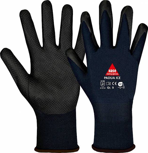 Hase PADUA ICE, Montagehandschuh aus Nylon/Nitrilschaum, Größe 6