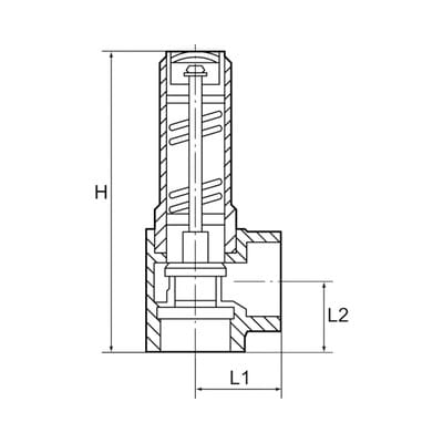 Riegler Eck-Sicherheitsventil, Sattdampf, G 1 1/2, Ansprechdruck 4 bar