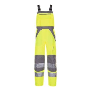 PLANAM Warnschutz-Latzhose Plaline, gelb / zink, Konfektionsgröße DE: 48