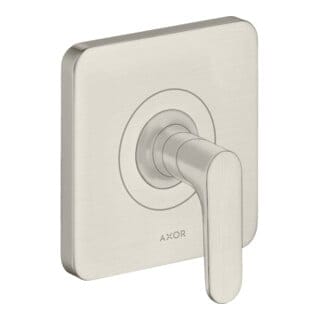 hansgrohe Fertigset Axor Citterio M UP-Absperrvtl., m Hebel, Edelstahl-Optik