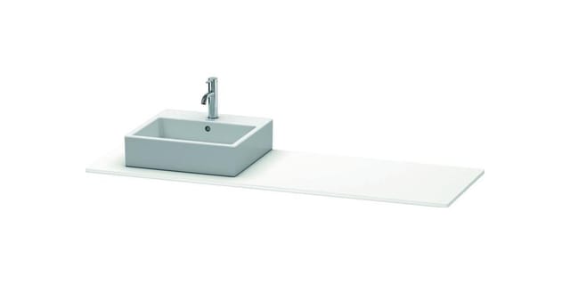 Duravit Konsole XSquare 160x55x1,6cm, m 1 AS, Beck. li, we m