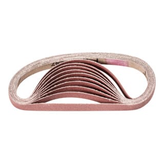 PFERD TOOLS Korund Schleifband BA 10x330mm A120 für universelle Anwendung mit Bandschleifer (100)