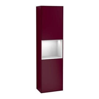 V&B Hochschrank Finion 41,8x151,6cm, li, Reg wh. m Lac, Peo m