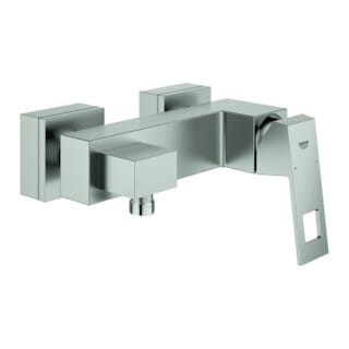 Grohe Brause-Einhebelmischer Eurocube supersteel, Wandmontage
