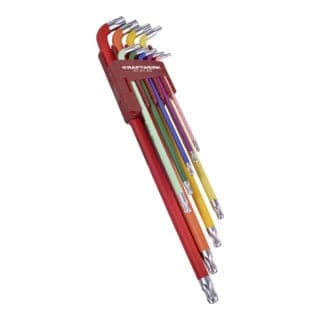 Kraftwerk Kugelkopf-TX-Stiftschlüssel-Satz T10 - T50, 9 tlg.