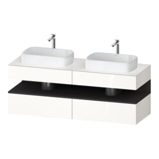 Duravit Waschtischunterschrank Qatego 160x55x60cm, gra m/we g, Pl, B beids.