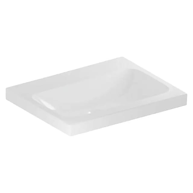 Geberit Waschtisch iCon Light 60x48cm, o. Hahnl., ohne Überlauf, weiß