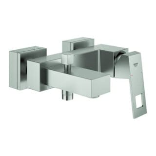 Grohe Wannen-Einhebelmischer Eurocube supersteel, Wandmontage