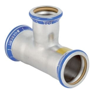 Geberit Gas-T-Stück Mapress d= 35x28x35mm, reduziert, Edelstahl
