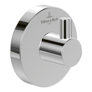 V&B Handtuchhaken Elements Tender 54x54x32mm, rund, brushed nickel black