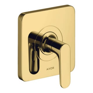 hansgrohe Fertigset Axor Citterio M UP-Absperrvtl., m Hebel, pol. gold optic