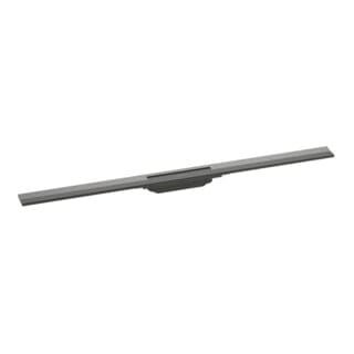 hansgrohe RainDrain Flex Duschrinne 1000mm, brush. bla vc, FM-Set, kürzbar
