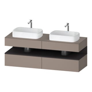 Duravit Waschtischunterschrank Qatego 160x55x60cm, gra m/ba m, Pl, B beids.