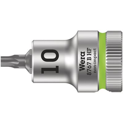 Wera 8767 B HF TX Zyklop Bitnuss mit 3/8"-Antrieb, mit Haltefunktion, TX 10 x 35 mm