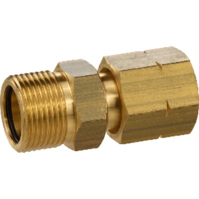 Gok Geräte-Anschlussadapter AG M22 x 1,5 LH x G 3/8" LH-ÜM