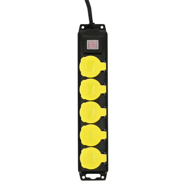 UNITEC Schuko-Steckdosenleiste 5-fach, IP44