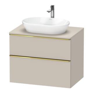 Duravit Waschtischunterschrank D-Neo 80x55cm, g pol/Tau m, 2 SBK, 1 A, 1 Pl